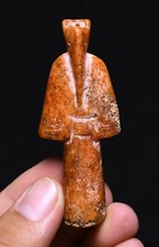 7CM Old Chinese Dynasty Natural Jade Weng Zhong People Person Amulet Pendant