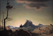 Franz Sedlacek Evening Landscape 1933 17"x 22" Archival Art Print