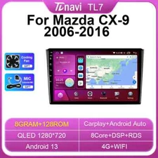 For Mazda CX9 TB Carplay Car Radio Android Auto GPS Navi 128GB Multimedia Stereo