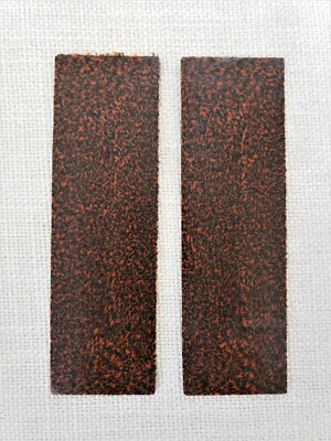 2 CRAZY FIBER WOODCHUCK .125 CRAZYFIBER KNIFE HANDLE SCALES 1.6 X5.6 (X)