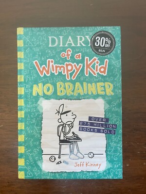 Diary of a Wimpy Kid Ser.: No Brainer Book 18 by Jeff Kinney 2023 Hardcover Book