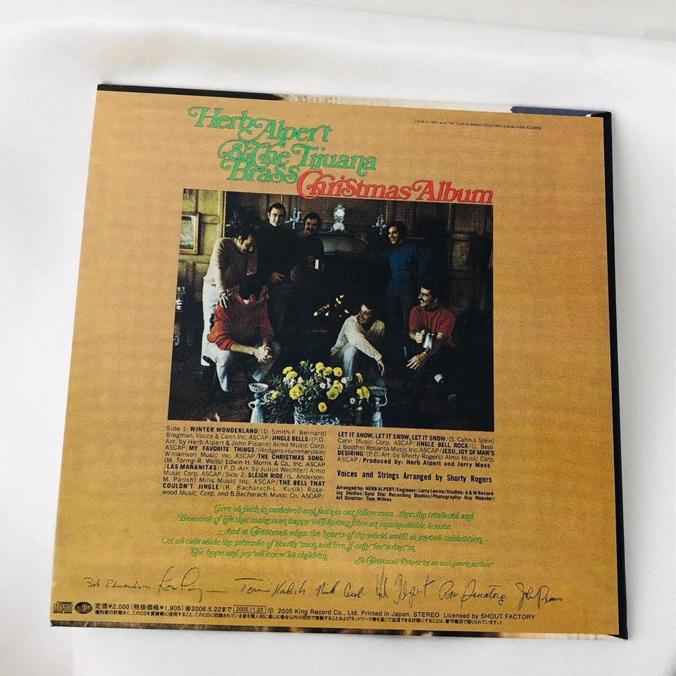 Herb Alpert & The Tijuana Brass – Christmas Album [Cardboard Sleeve (JAPAN mini Foto 2 de 3