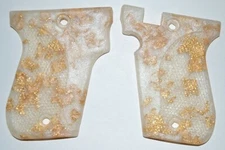 Phoenix Arms HP22 HP25 pistol grips Pearl with Gold Leaf plastic
