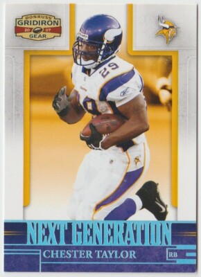 2007 Donruss Gridiron Gear Next Generation Silver #34 Chester Taylor /250