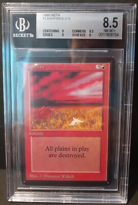 Flashfires NM+ 8,5 BGS BGS007 Magic MTG Beta Limited Edition 1993