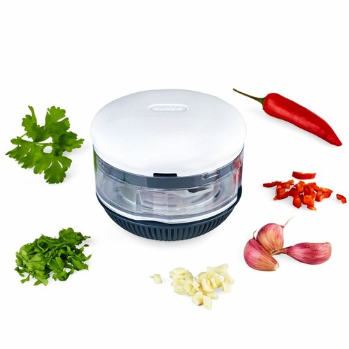 New ZYLISS Twist & Roll 10cm Mini Chopper Manual Food Processor Vegetable Slicer - Picture 8 of 12