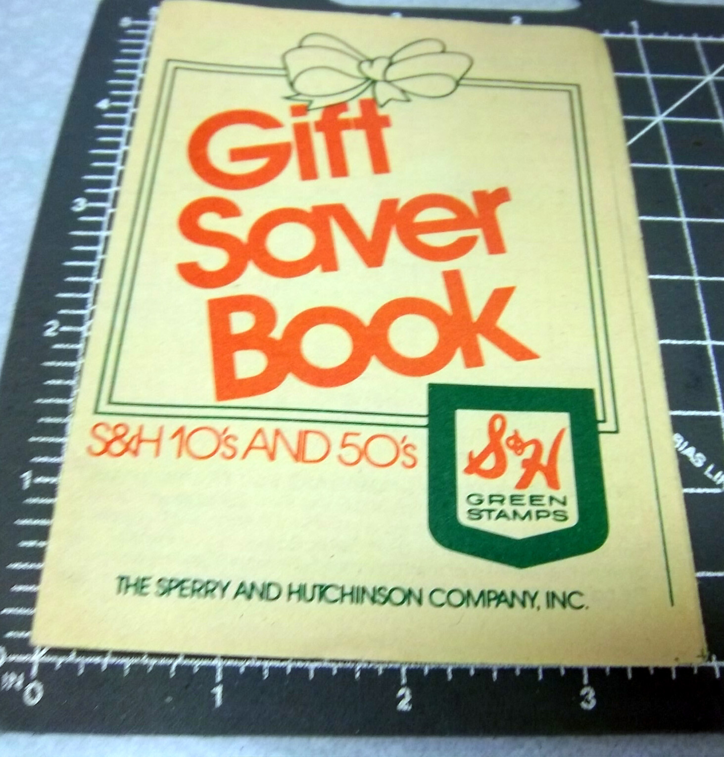 Vintage S&H Green Stamps saver book, collectible trading stamps, gift