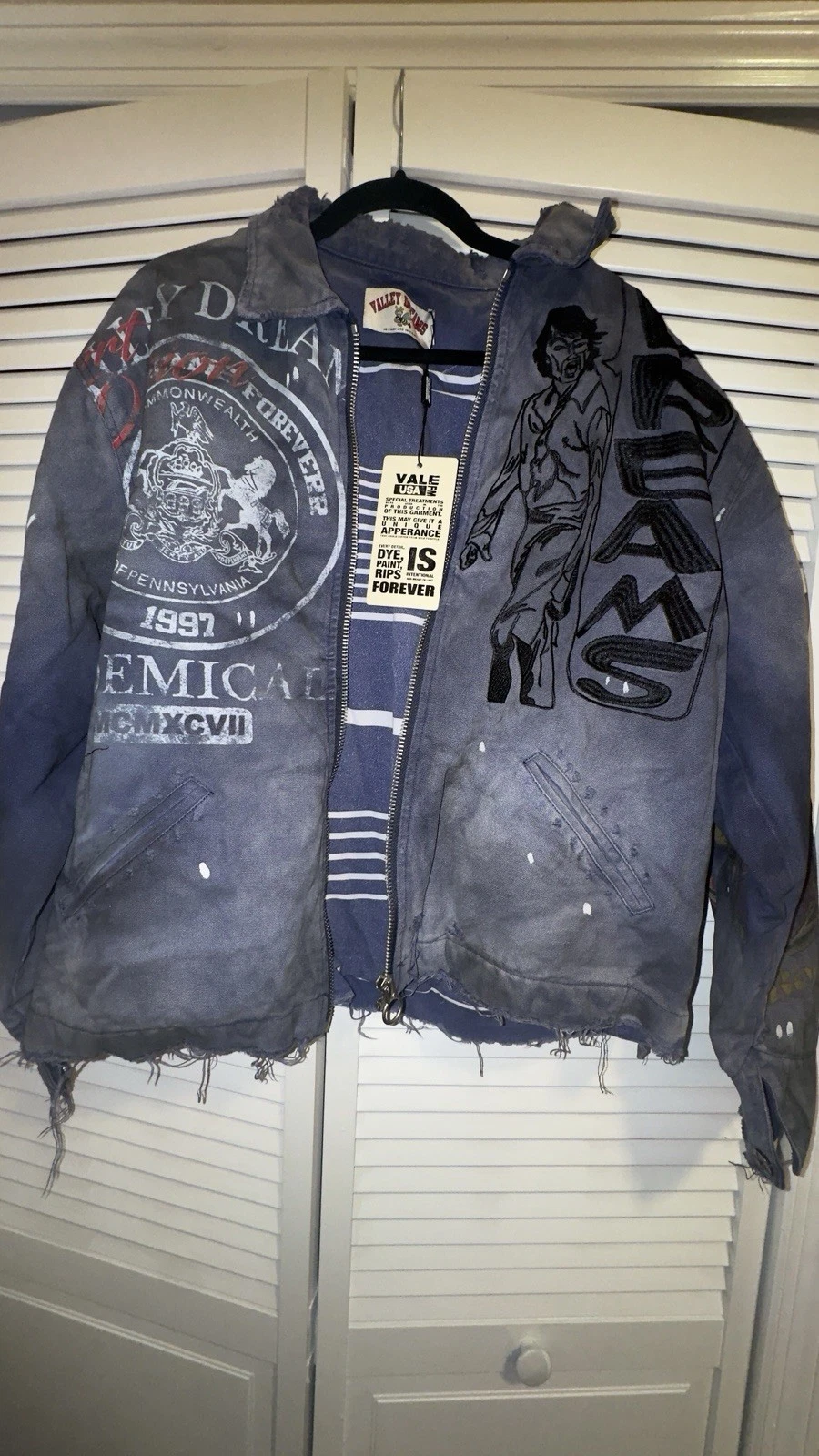 Valley Forever Jacket DESTRUCTION WORK JACKET [INDIGO! image 9