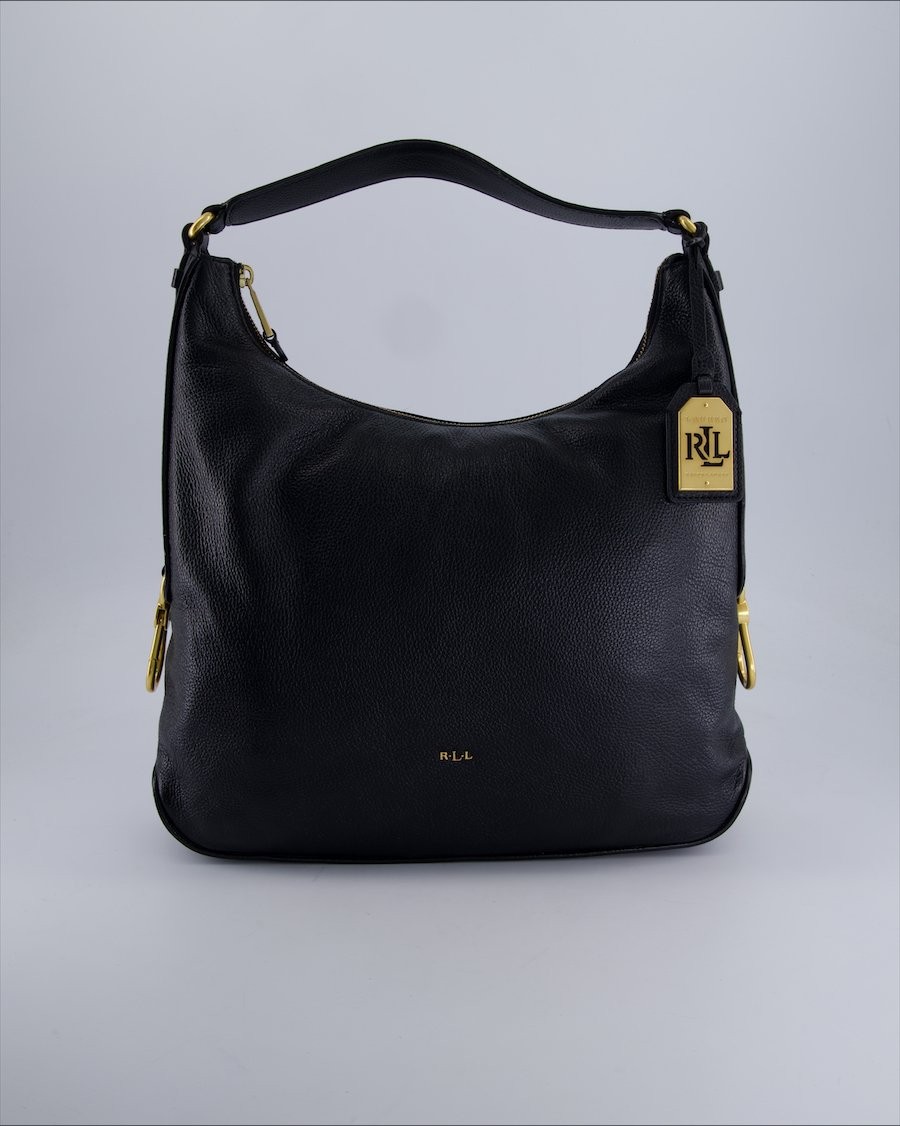 Borsa da spalla Lauren Ralph Lauren Pelle Nero - Buone condizioni