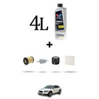Hoffcar Wartungsset 4 Filter Und 4L ÖL FüR Volvo C30 1.6 74KW Von 2006 Bis 2010