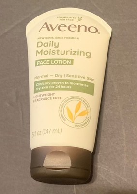 Aveeno Daily Moisturizing Face Lotion w/ Oat For Dry Skin Fragrance Free, 5oz