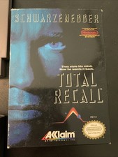 Total Recall (Nintendo, NES 1990) COMPLETE Very Good Condition! Akklaim Arnold