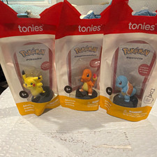tonies Pok mon Tonie Figure Set Pikachu Charmander Squirtle, Multicolor, 5