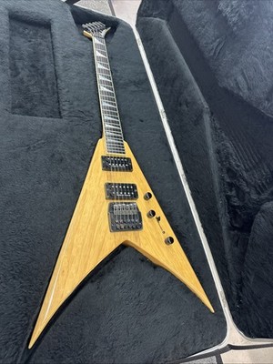 Jackson KV1 Dave Mustaine Korina 90s Megadeth Natural King V