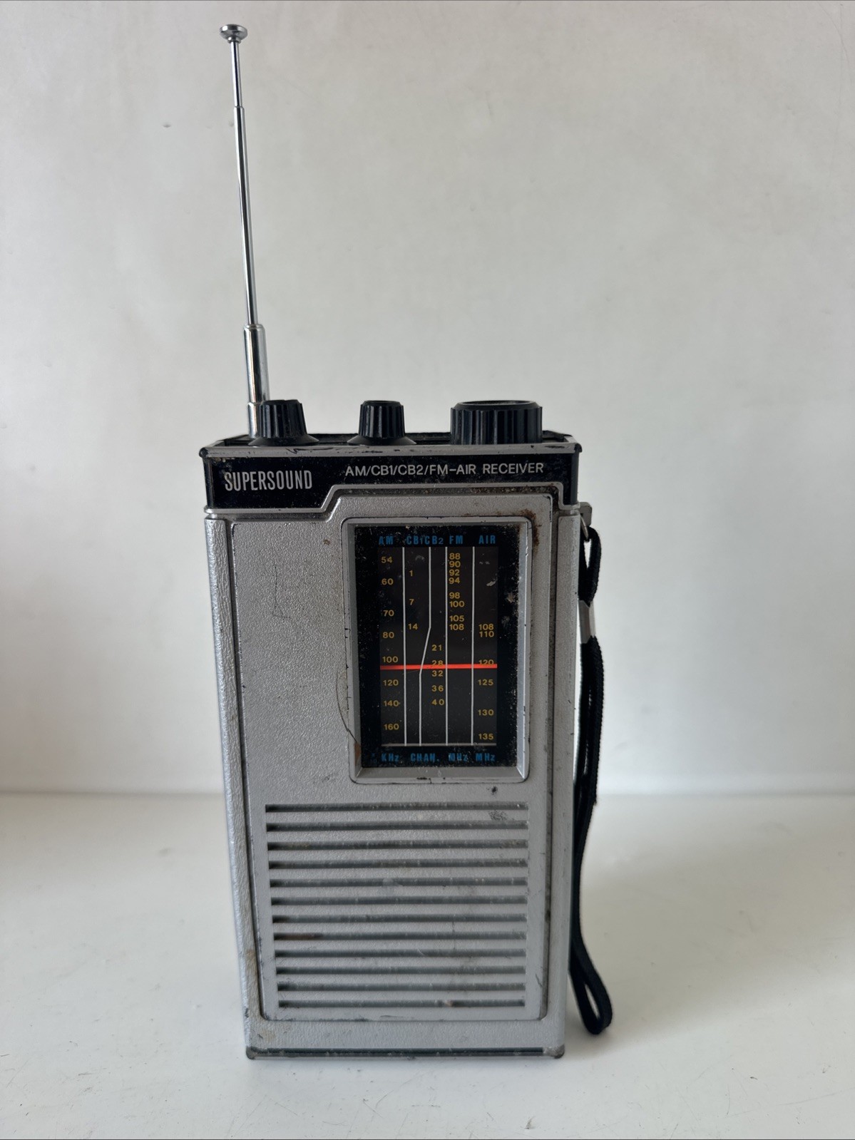 Portable air band AM/FM/CB Radio reciver Telescopic Antenna