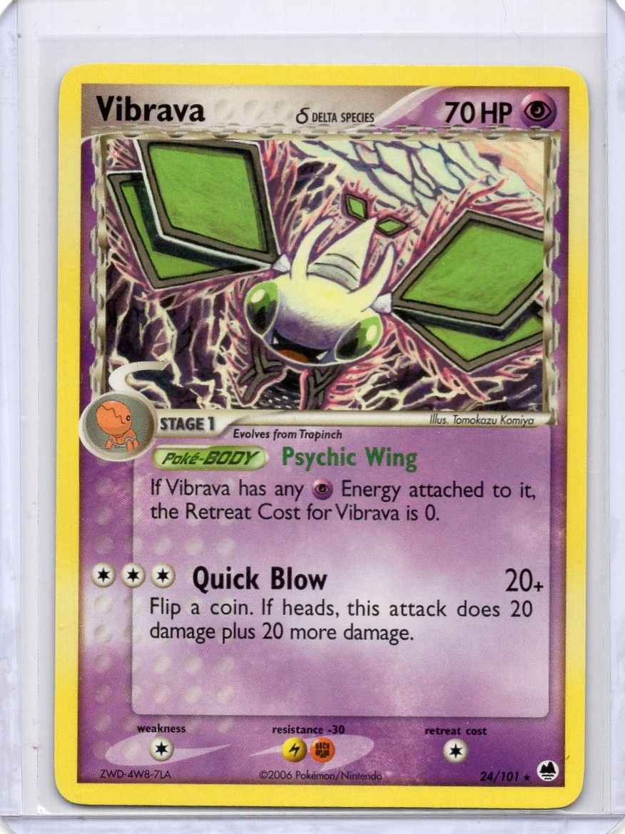 Vibrava (Delta Species) 24/101 EX Dragon Frontiers Rare LP