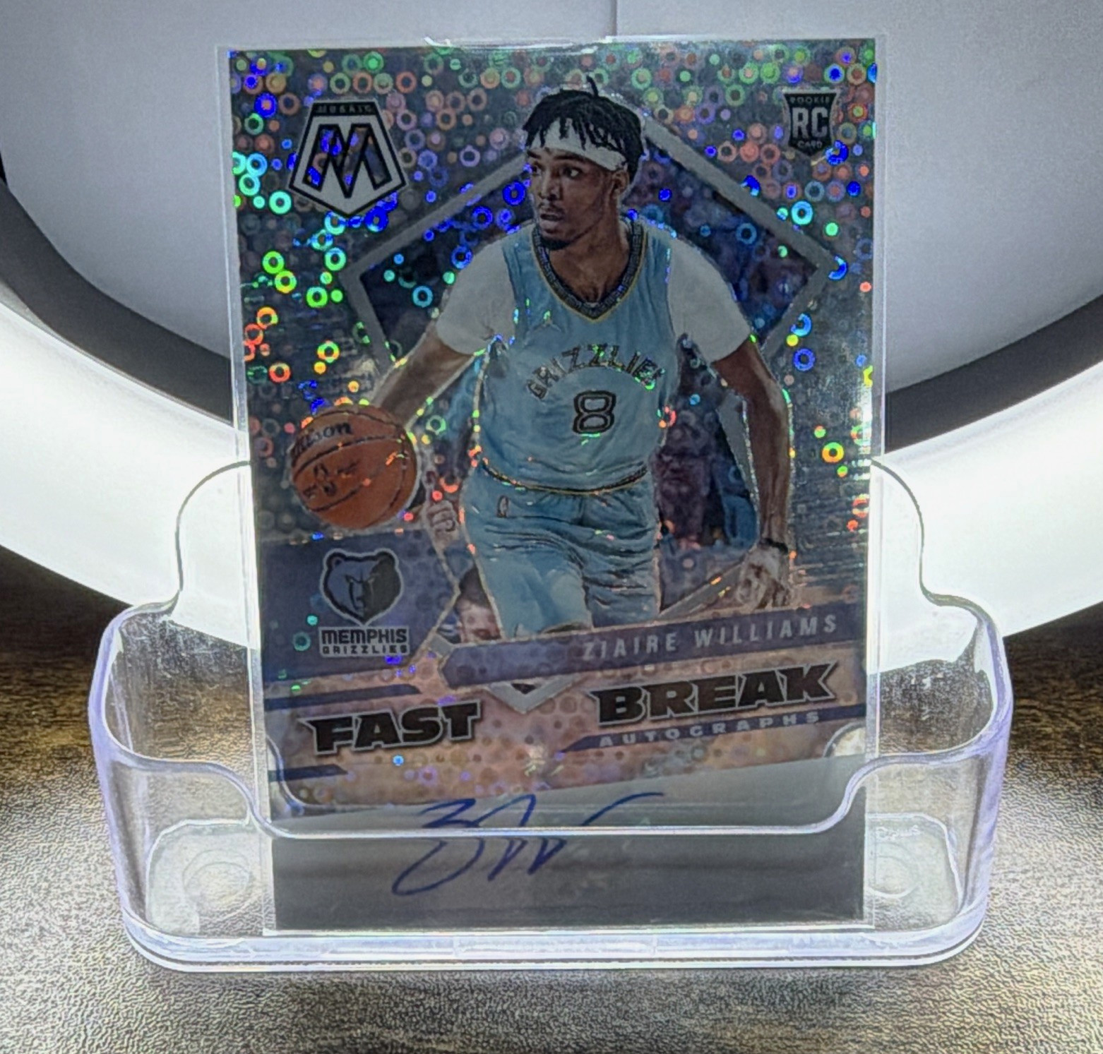 Panini Mosaic 2021-22 Ziaire Williams Memphis Grizzlies Auto RC #FBA-ZIA