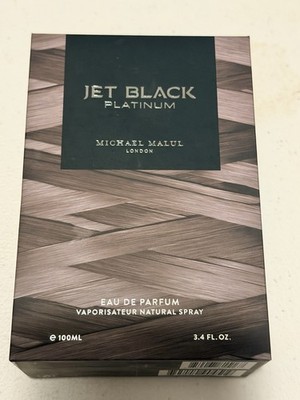 Michael Malul Jet Black Platinum Eau de Parfum Spray 3.4 fl oz Spice Lavender