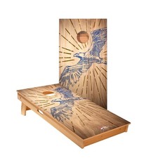 Cornhole Boards Skip's Garage Foldable ACA Size Poplar Wood Outdoor Game