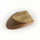 MM Kane Rare* Vintage Tooled Leather Coin Purse Tridev + Paisley + Gold Swan 🦢 — photo 6