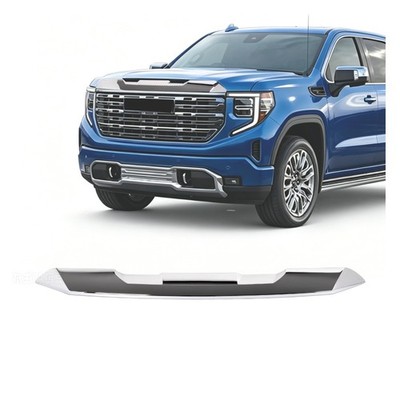 ALMULOO Front Chrome Hood Molding Compatible with 2022-2025 GMC Sierra 1500 H...
