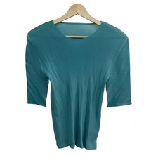 PLEATS PLEASE - Turquoise blue Women's Cutsew