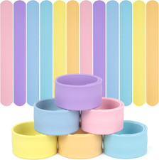 12PCS Silicone Slap Bracelets, Colorful Snap Bracelet for DIY Kids Gifts, Classr