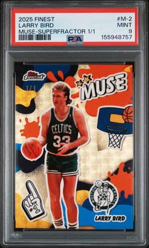 2025 Topps Chrome Larry Bird Base (PSA 9)