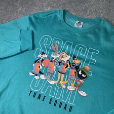Vtg Space Jam Sweatshirt Tune Squad Promo Looney Tunes Adult 2XL