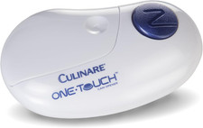 Culinare One Touch Electronic Tin Opener, White, Plastic/Stainless Steel, Automa