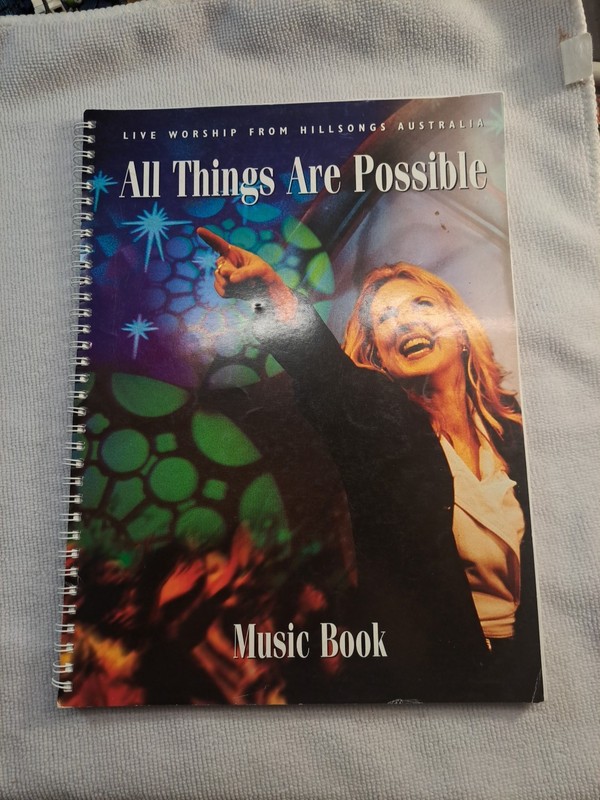 Vintage Hillsong Worship All Things Are Possible Music Book Piano Guitar Lyric 