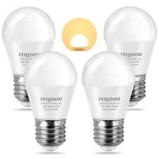 ZEQIDOU 25 Watt Light Bulbs Equivalent, 3W LED Bulbs Soft White 2700K, A15 E2...