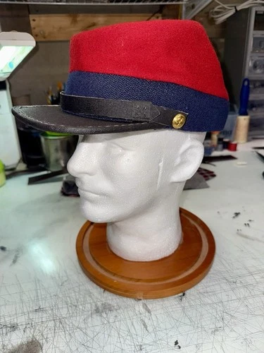 Civil War Confederate Forage Artillery Cap - 7-1/2”