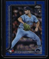 2025 Topps Chrome Update #USC161 Mason Fluharty Blue Refractors #/150 RC