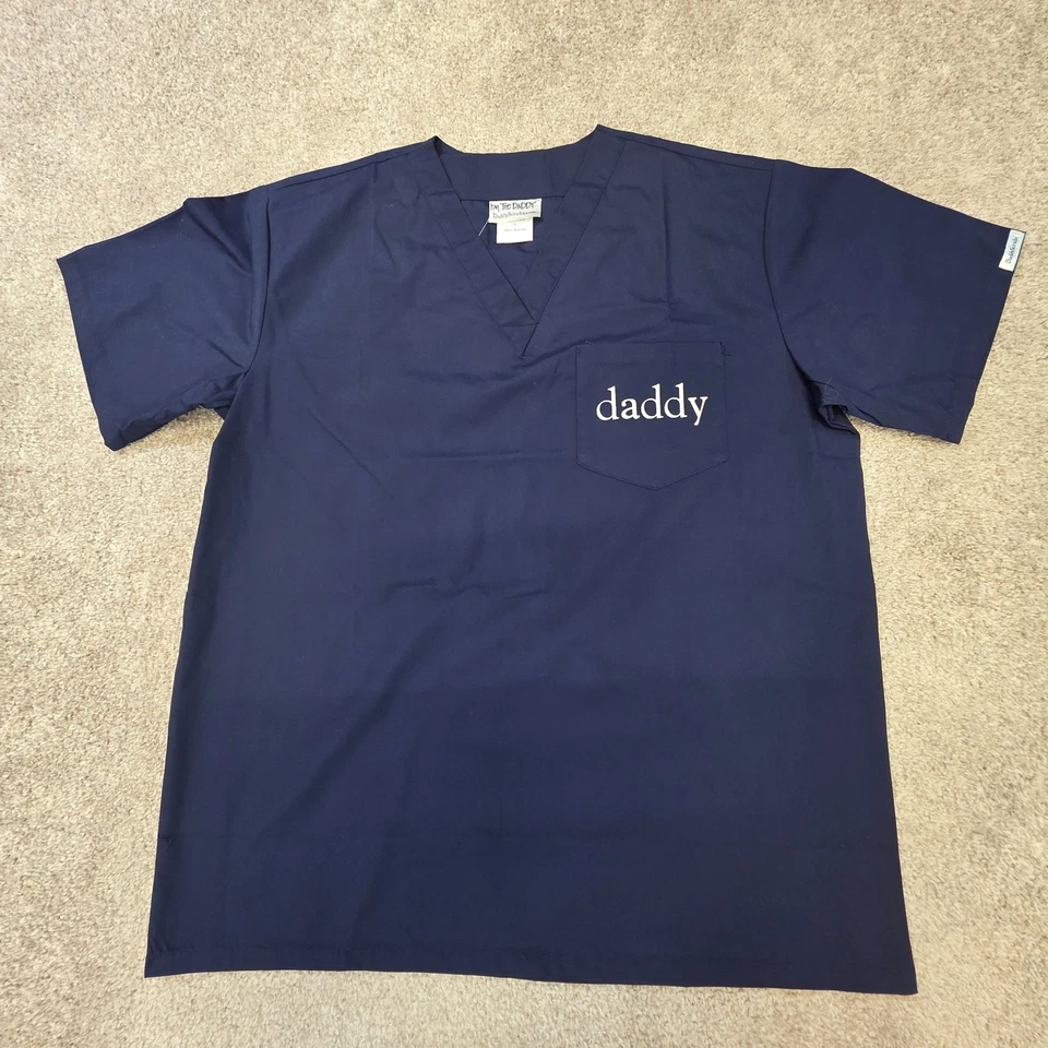 I'm The Daddy Hospital Scrubs Own Your Delivery Room Moment Large NEW - Image 2 of 4