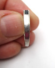 10K White Gold Blue Sapphire Band Ring Size 6.75 - 7 1.3 Gr [R389] — photo 6