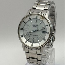 Citizen Eco-Drive Radio Solar Watch H415-S054541 Used Working