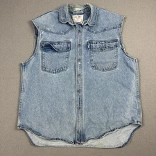 Vintage Levis Silvertab Jacket XL Denim Jean Trucker 90s Baggy Grunge Western