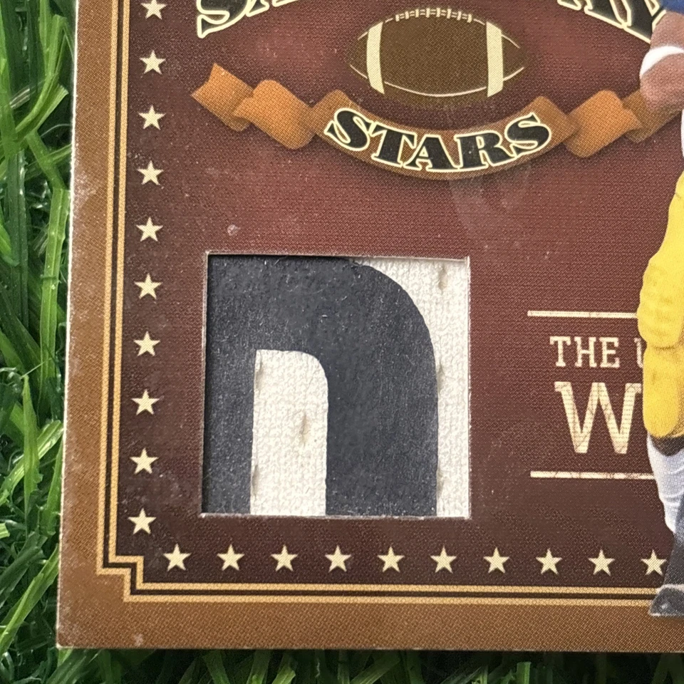 2006 Donruss Classics BRAYLON EDWARDS #SS-17 Michigan Game Used 2 Color Patch! - Image 2 of 4