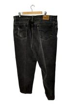 Vintage Levis 545 Black Jeans Men's 44x30 Loose Fit 90s Straight Leg Brown Tab