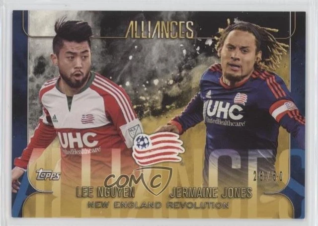 2015 Topps Apex Alliances Gold 28/50 Jermaine Jones Lee Nguyen #A-5 r7s