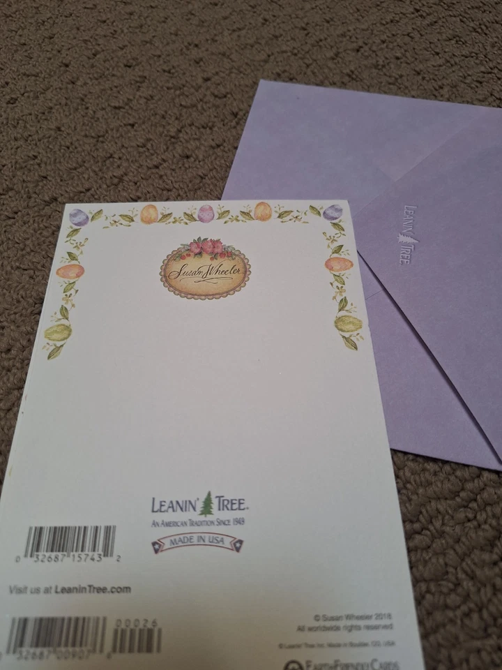 Susan Wheeler HOLLY POND HILL greeting card with envelope - Image 2 of 3