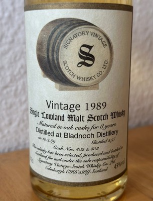 Bladnoch 1989 - Signatory Vintage - Whisky (35cl)