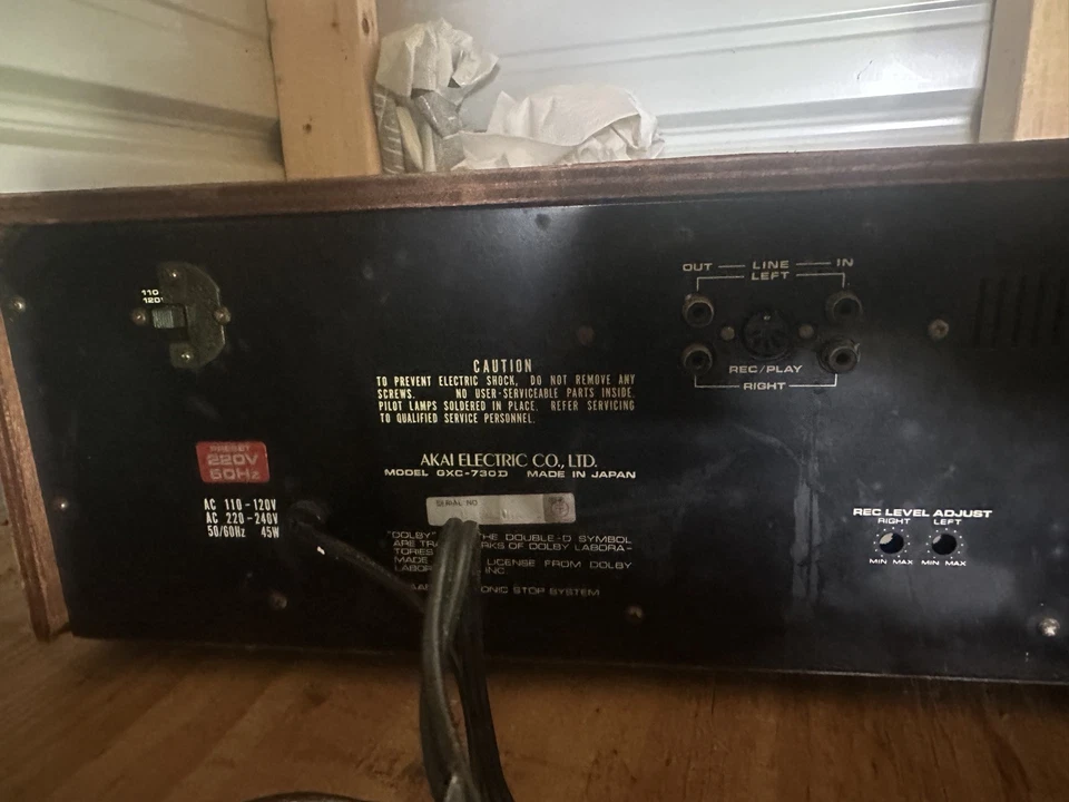 AKAI GXC-730D Cubierta de Cassette Estéreo Inverso Automático - De Colección Hecha en Japón Foto 2 de 4