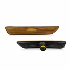 Auxito Amber Front Side Light Marker Amber Housing Fit 2010-14 Ford Mustang Exu