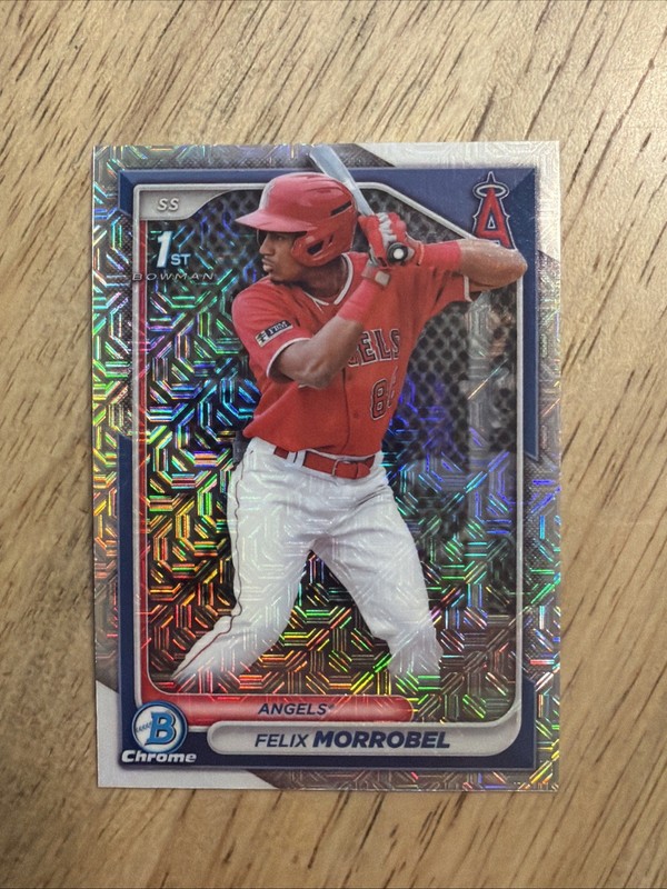 Felix Morrobel 2024 Bowman Chrome Prospects #BCP-121 Mojo Refractor Angels