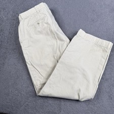VINTAGE Ralph Lauren Polo Pants Mens 38X30 Brown Tan Beige Preston Chino Trouser