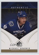 2009 SP Game Used Edition Authentic Rookies Gold 39/50 Michael Grabner #195 0f7x