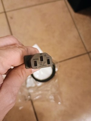 Longwell power cord 10A 125 Volt E55349-13 3 prong power cord New Lot of 10