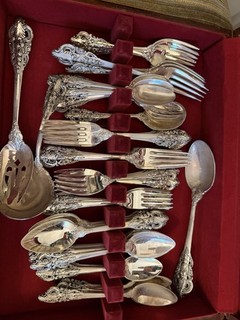 Vintage Baroque By Godinger Silver Plated 65 Piece Flatware Set Service For 12